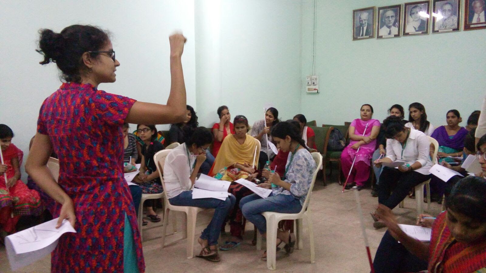 Anu facilitating a session during the My Access Campaign in December 2015